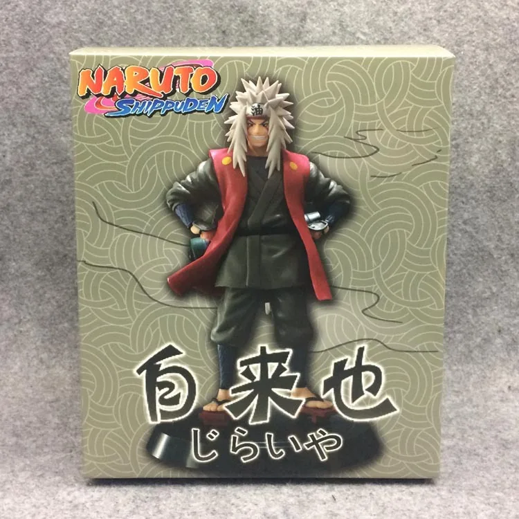 Аниме 18 см Naruto Shippuden Jiraiya Статуэтка из ПВХ фигурка Коллекционная модель игрушки подарок - Цвет: have retail box