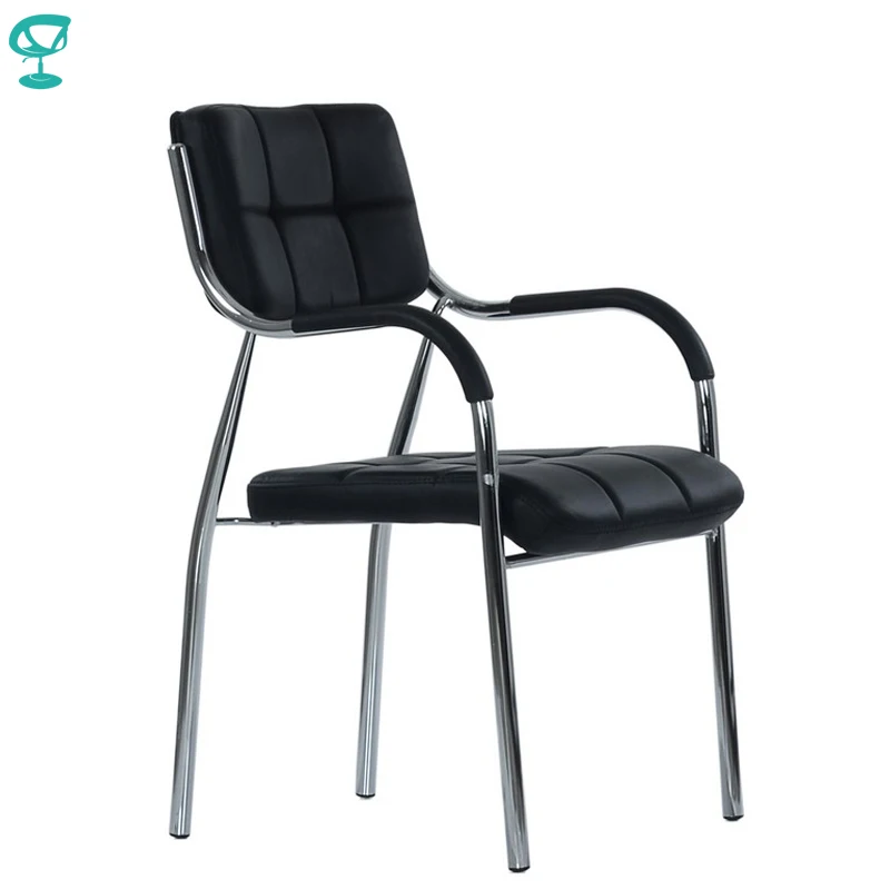 95453 Barneo K-11 Office Chair for visitor Barneo Black eco-leather chrome legs Chair popular model free shipping in Russia 95453 Barneo K-11 Office Chair for visitor Barneo Black eco-leather chrome legs Chair popular model free shipping in Russia
