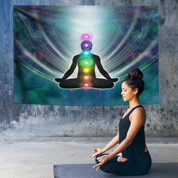 

Indian Mandala Tapestry Hippie Chakra Tapestry Psychedelic Tapestry Wall Hanging Boho Decor Wall Cloth Big Yoga Rug Wall Carpet