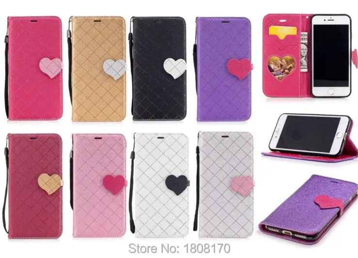 Checkered Wallet Leather Pouch Case For Iphone 7 Plus 6 6S