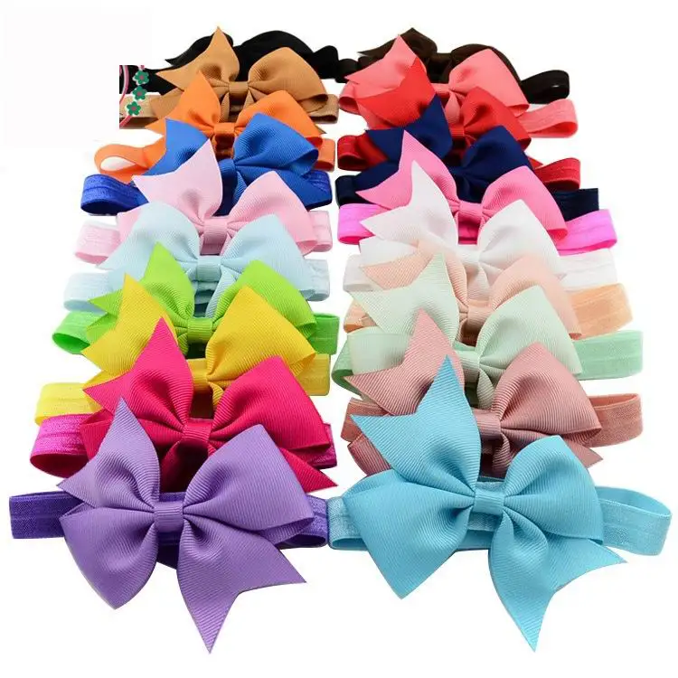 Aliexpress.com : Buy Baby Girl Ribbons Bow Headbands Christmas Fashion ...