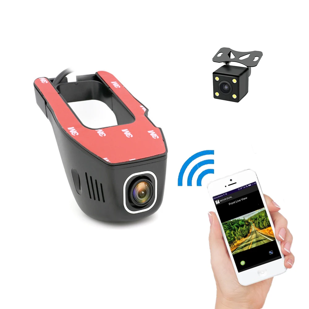 Мини 1080P HD WiFi Автомобильный видеорегистратор Камера novatek 96658 170 градусов ночного