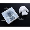 Moule artisanal en résine de Silicone, cœur, lapin, tête de loup, Lion, DIY ► Photo 3/6