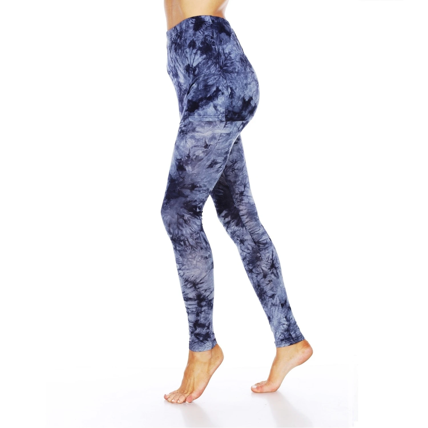 Tie Dye Skirted Leggings - Navy (2)