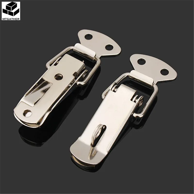 

MTGATHER 10 pcs Boxes Case Closure Hasp Button Nose Box Toggle Latch Duck Mouth Buckle Spring Clasp Lock