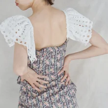 Модные вышитые листья кружева рукав одежда аксессуары весенние теплые руки для женщин большая рука вертикальная секция хорошее ощущение декоративные