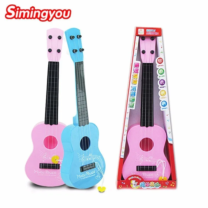 

Hot New Ukulele Children's Four-rotation Simulation Musical Instrument Children's Educational Toy Colorful Hoarse Playing Guitar