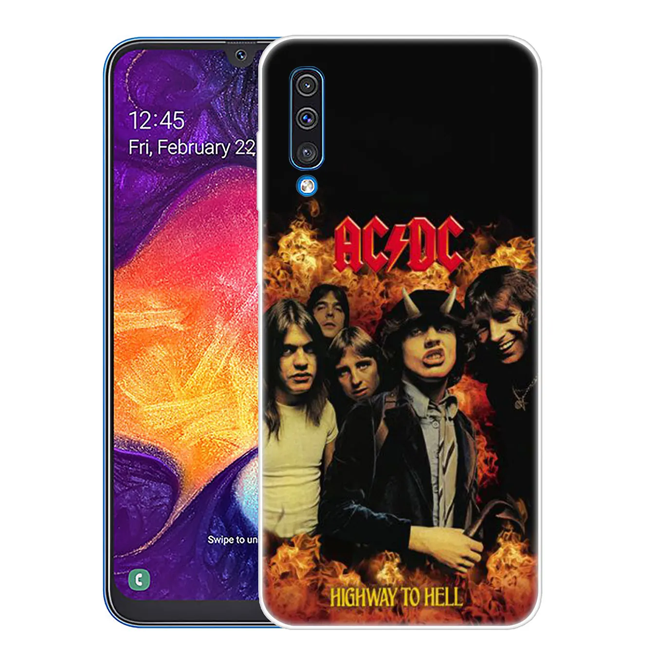 Lavaza ac dc плакат ACDC Малкольм молодой жесткий чехол для телефона для samsung Galaxy A10 A20 A30 A40 A50 A60 A70 M40 M30 M20 M10 A20e крышка