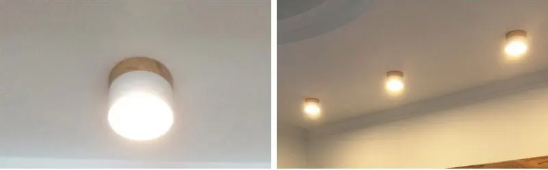 Nordic Minimalist Style Ceiling Lights Modern Wooden Ceiling Lamp for Living Room Bedroom Corridor Cafe Bar Light Iron Lighting (10)