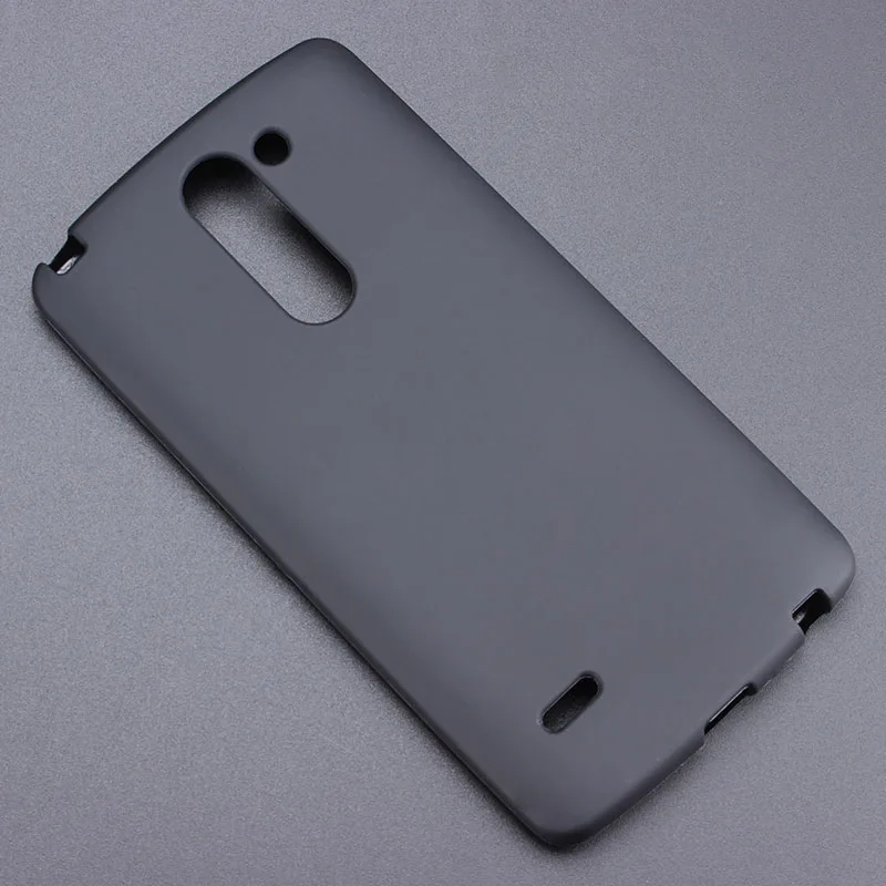 Черный гелевый ТПУ тонкий мягкий чехол-накладка для LG G3 Stylus D690 D690N 5 дюйма