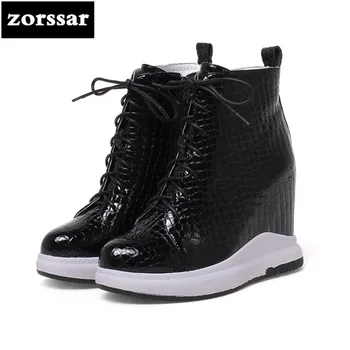 

{Zorssar} 2018 New winter Warm Fur snow boots women High heel ankle boots platform shoes heels botas mujer invierno