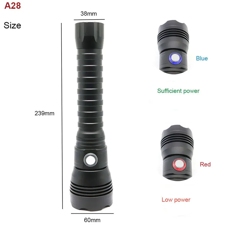 Светодиодный фонарик для дайвинга, фонарь CREE XHP70.2, светодиодный, 4000 люменов, водонепроницаемый, 100 м, светодиодный фонарь с 18650 для ныряльщиков