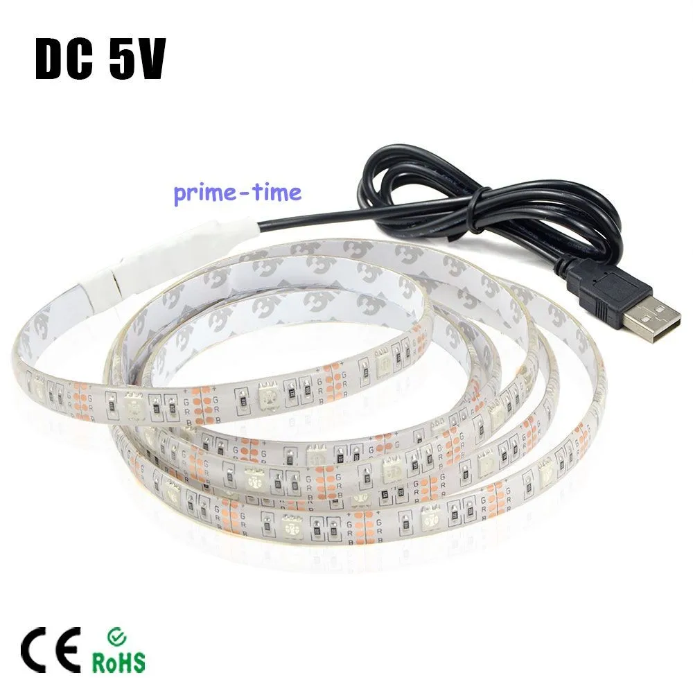 1Pcs-Waterproof-5V-USB-Decoration-TV-Background-lighting-String-LED-Strip-light-SMD-3528-5050-RGB (3)
