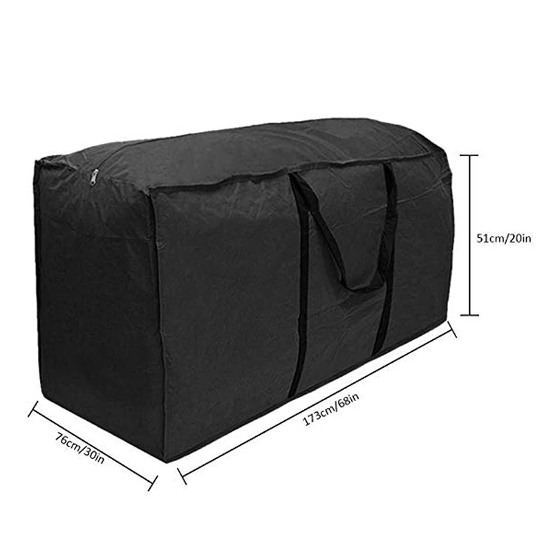 210D водостойкая уличная мебель подушка сумка для хранения Рождественская елка Органайзер Домашний многофункциональный большой емкости черный 3 размера