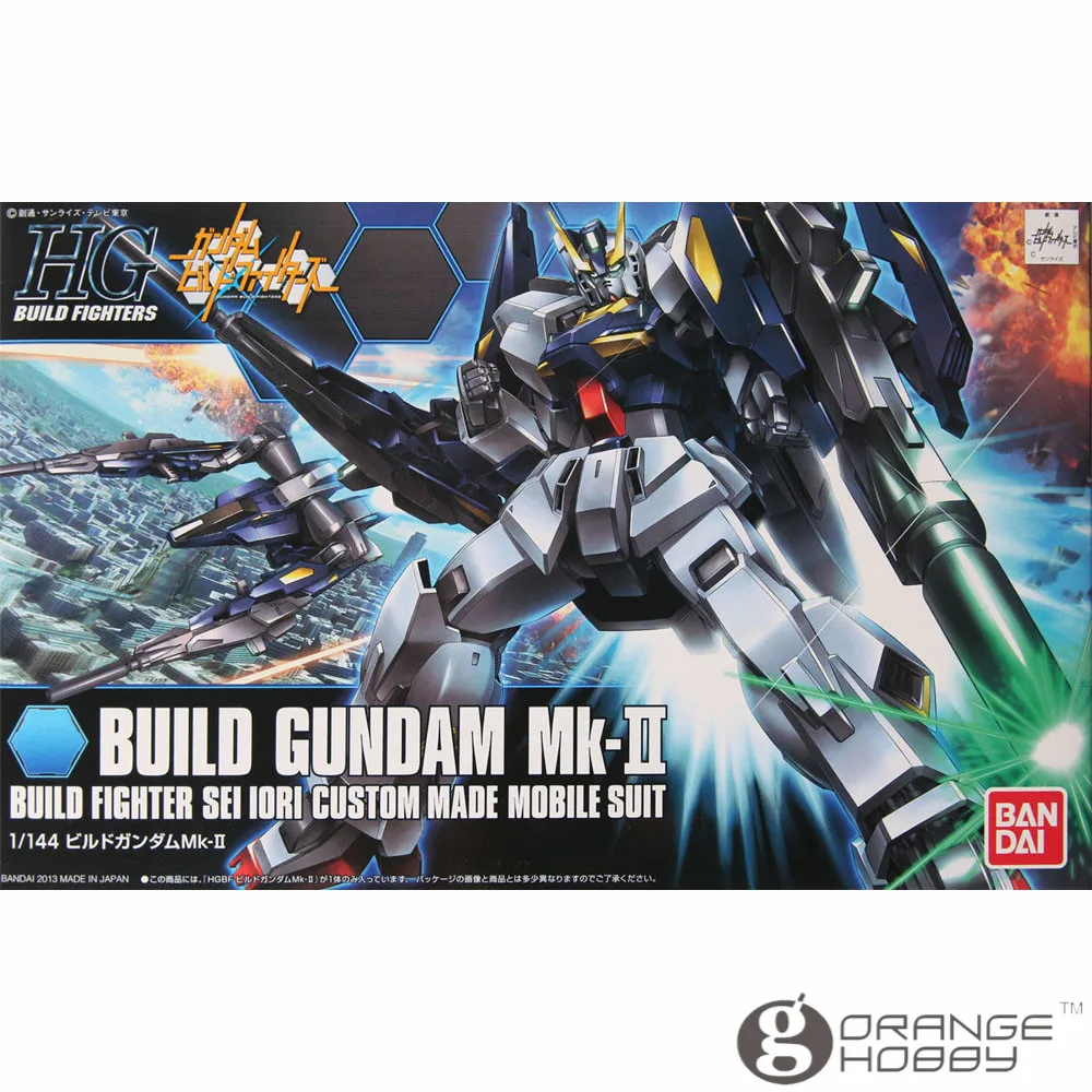 

OHS Bandai HG Build Fighters 004 1/144 Build Gundam Mk-II Mobile Suit Assembly Model Kits