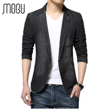 MOGU мужская куртка Весна новое поступление Джинсовый блейзер модное джинсовое пальто для мужчин повседневный Блейзер приталенный Азиатский размер блейзер для мужчин