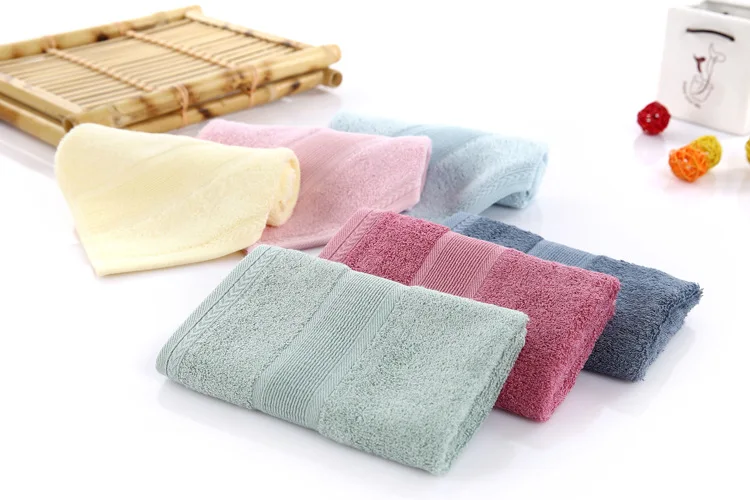 Квадратное полотенце для рук из бамбукового целлюлозного волокна детская мочалка чистый цвет 33*33 см водопоглощающая