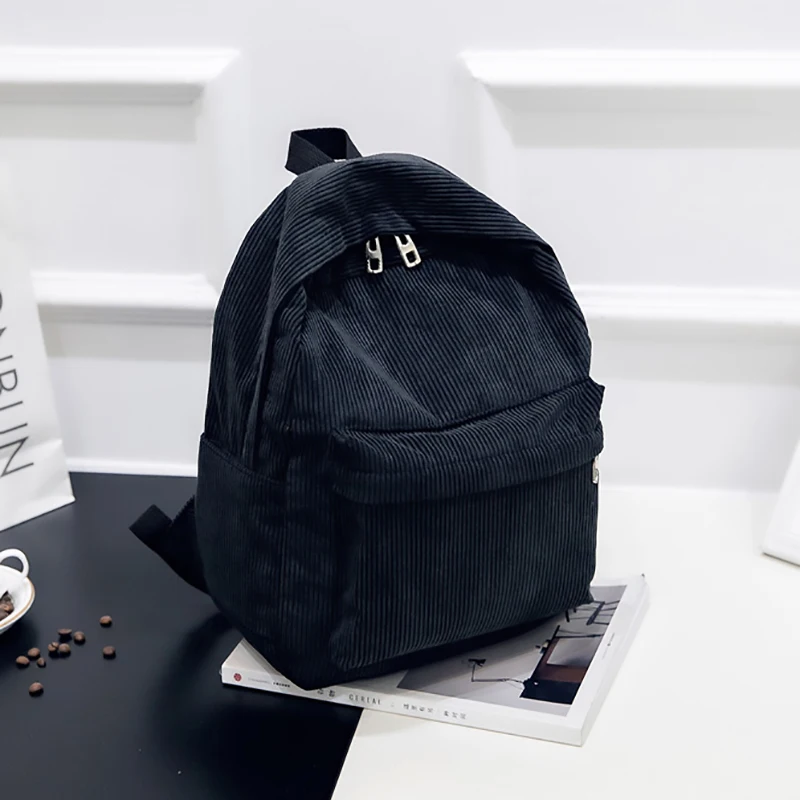 2018 nuevo de pana Mochila mujer de Color puro de viaje de la mujer moda bolsa de doble Mochila mujeres Mochila Diseño de paquete 2018 nuevo de pana Mochila mujer de Color puro de viaje de la mujer moda bolsa de doble Mochila mujeres Mochila Diseño de paquete