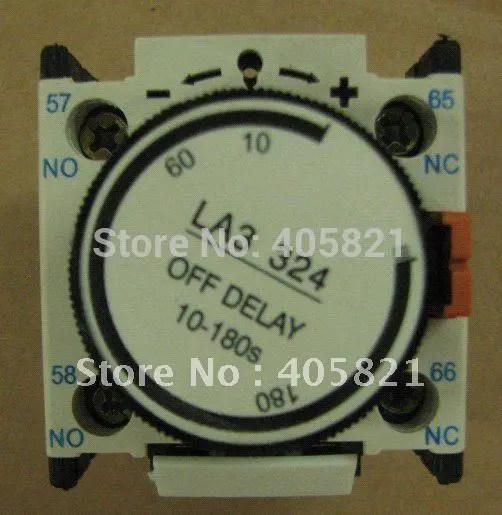 

Timer delay auxiliary contact blocks 10-180S off delay