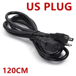 Universal 3 - Prong 4 - Standards AC Power Supply Adapter Cord - 1.2m Durable Charging Cable (US - PLUG 3pin)