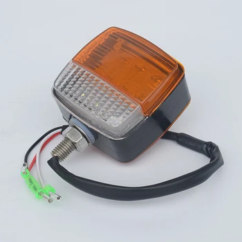 

Forklift Front Turn Signal Light 85MM Double LED Side Lamp White Yellow Warning Lamp 12-80V