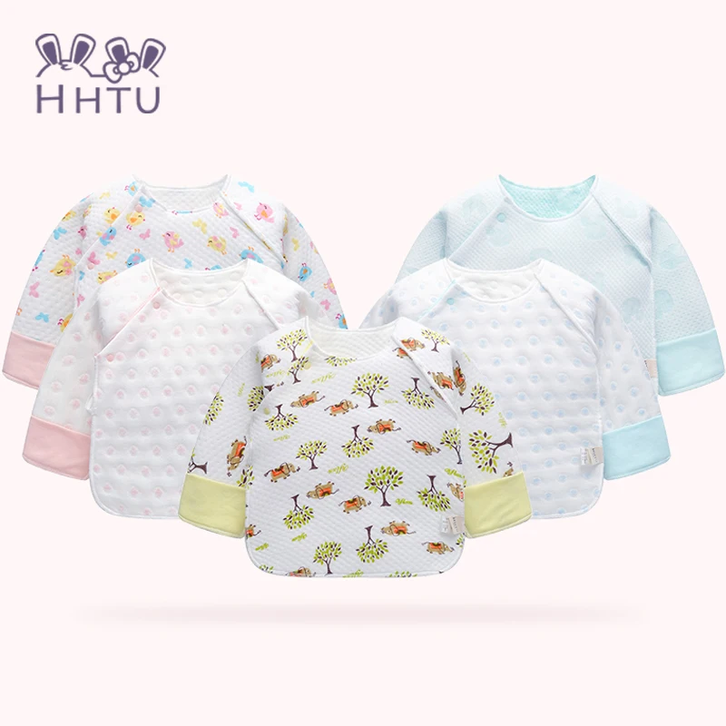 HHTU Baby Thermal Underwear Neonatal Clothing Newborn Clothes Cotton Soft Autumn Winter Baby Coats