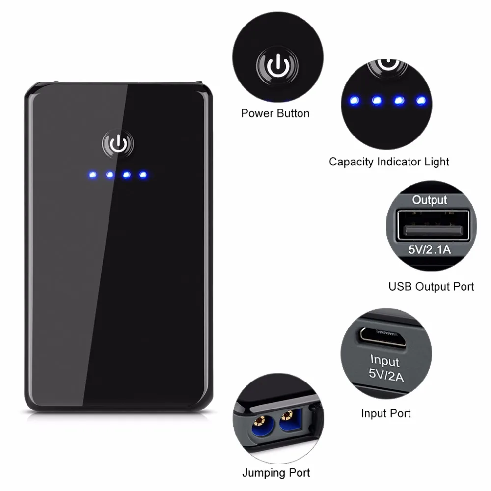 Suaoki K12 8000 мАч аварийная батарея Авто стартер скачка портативная Power Bank Booster 12v