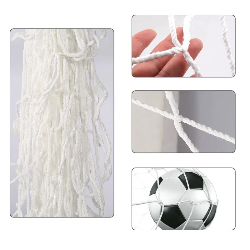 Сетка для футбольного мяча, сетка для футбола, ворота для молодежных спортивных тренировок, фитнеса, полипропиленовая сетка, сетка, столб, сетки, полный размер(только сетки