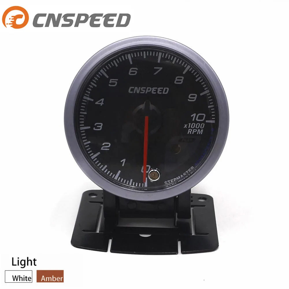 CNSPEED 60 мм Автомобильный Тахометр 0 10000 об/мин датчик оборотов в минуту черный