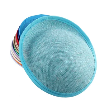 

20CM turquoise millinery imitation SINAMAY fascinator base making fascinators party hats DIY hair accessories cocktail headwear