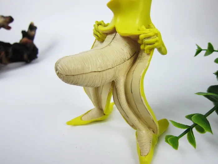 Банан Супермен смешная коллекция смолы убогая версия «злой банан» человек модель украшения Прохладный питания лучший подарок