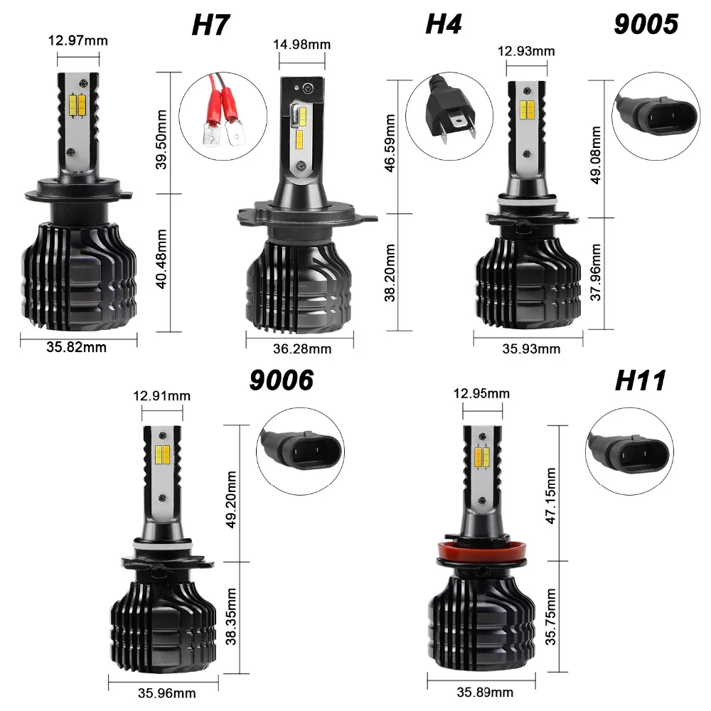 2 шт. автомобиля светодиодный 12v светильник двойной Цвет H7 H4 9005 9006 H11 вождения авто светодиодный светильник s 80w 9000lm спереди головной светильник 3000k 6000k лампы CE