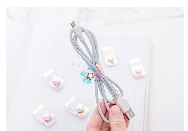 ETya Лазерная ПВХ портативная упаковка USB линии кабель наушники протектор органайзеры держатель посылка для женщин и мужчин аксессуары для путешествий