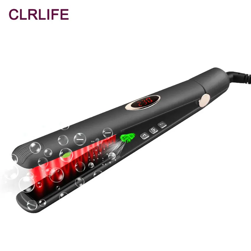

CLRLIFE Infrared Anion Ceramic Hair Straightener MCH Heating Flat Iron Ionic Hair Straightening Hair Care Tool 3D Floating Plate