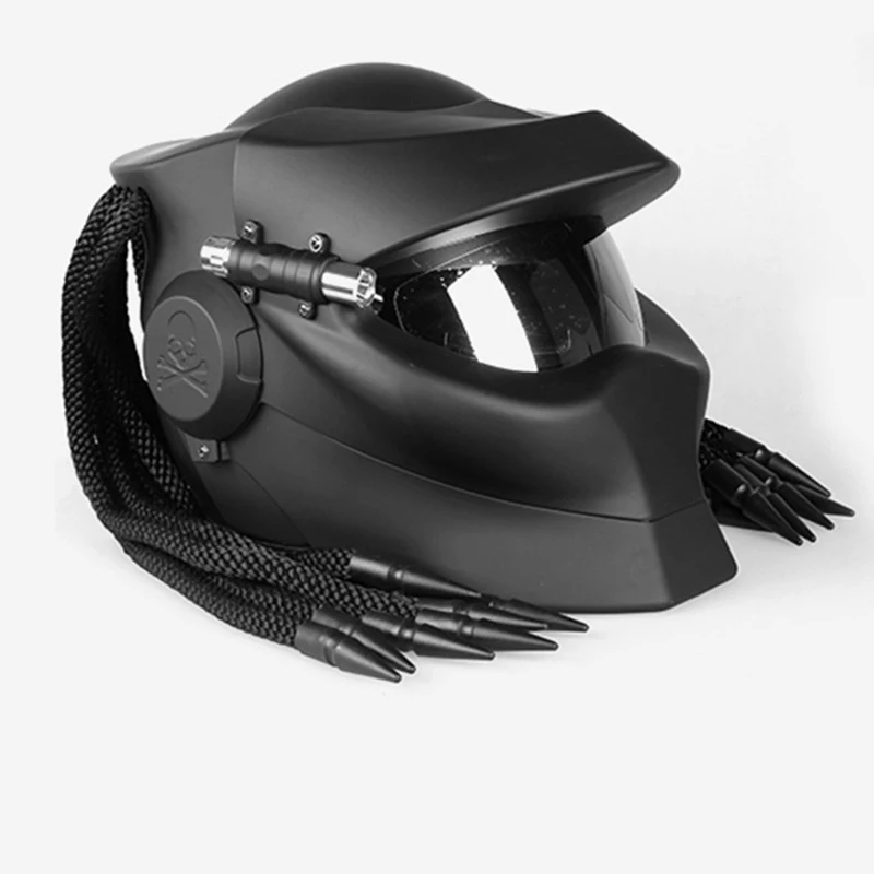

Motorcycle Helmet ABS Predator Retro Helmet Cross Border Detonation Anti-fall Racing Off Road Heltmet For Unisex Size L-XL