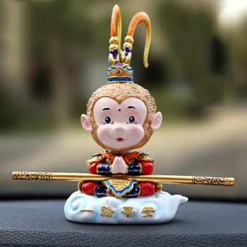 

Kayme Shaking Head Monkey Car Dashboard Doll Auto Car Toy Ornaments Interior Furnishing Decoration Gift