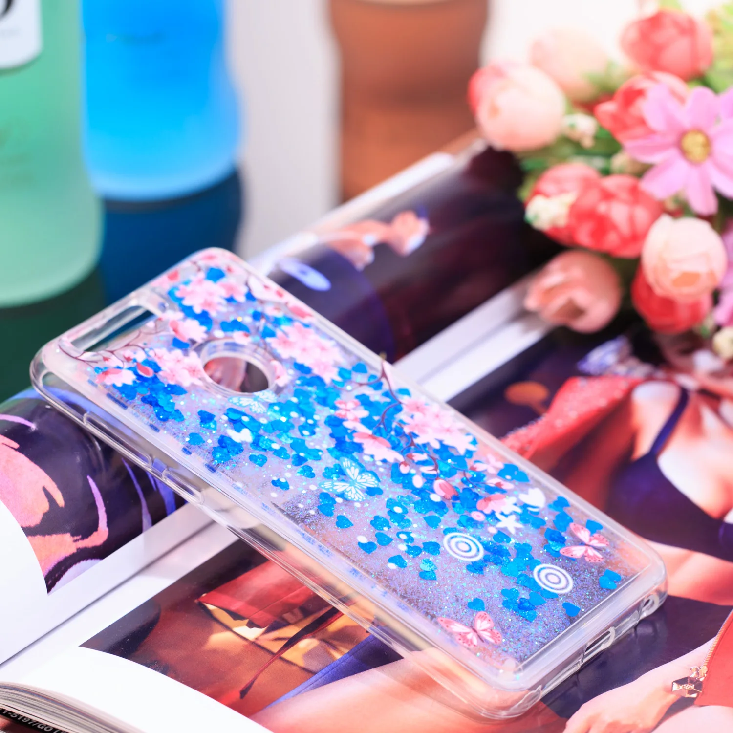 Силиконовый чехол для Huawei Honor 8 с блестками и жидкостью FRD L09 L19 AL00 DL00 TL10 AL10
