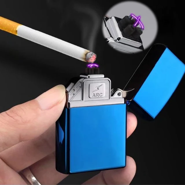 USB Электронная зажигалка аксессуары металлический фонарь импульсная дуговая для