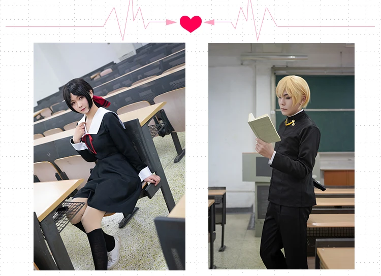 Аниме Kaguya-sama: Love is War Косплей Костюм Shinomiya Kaguya Fujiwara Chika Shirogane Miyuki Косплей Костюм