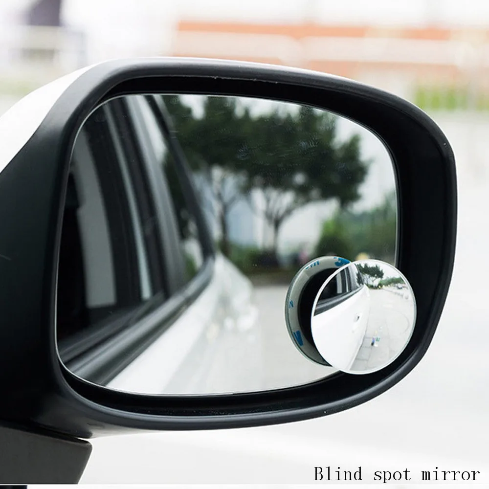 Car Rear View Mirror 360 Degree Rotable No Vision Dead Zone Auto Accessories Blind Spot Round Convex Glass Driving Safety | Автомобили и