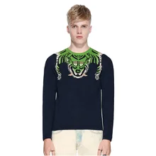 ECTIC font b Men b font 2 Color Thickened font b sweater b font Tiger pattern