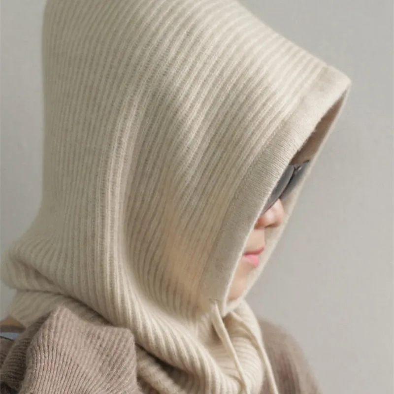 

JECH Beanie Hat Women Wool Knit Cap Winter Skullies Beanies Warm Hooded Female Knitted Stylish Hats For Men and Women Fashion