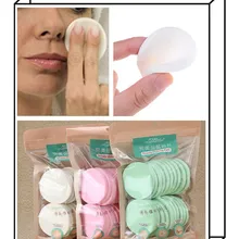 Горячая 20 шт./упак. уход за кожей лица Чистящая салфетка Пышное мягкое очищение губка натурального лицевого моющего буфами на рукавах Для женщин, инструменты для макияжа, Цвет в случайном порядке