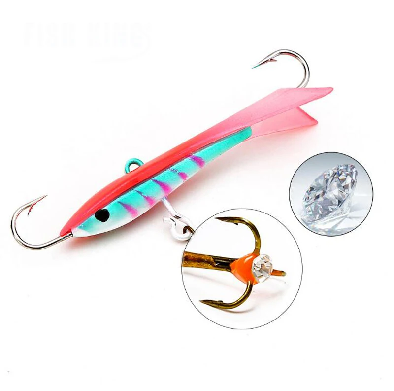 1 Piece Winter Ice Fishing Bait 9.6g 6.5cm Vertical Balance Jigging
