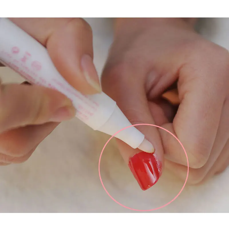 2X ручка для коррекции лака для ногтей, удаляет ошибки+ 6 наконечников, ручка для удаления лака для ногтей, удаляет ногти