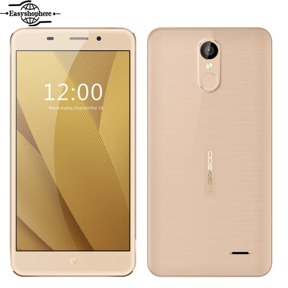 Leagoo M5 Plus Smartphone 5.5" HD 2GB RAM 16GB ROM Fingerprint 4G Mobile Phone MTK6737 Quad Core Android 6.0 Metal Frame Phone