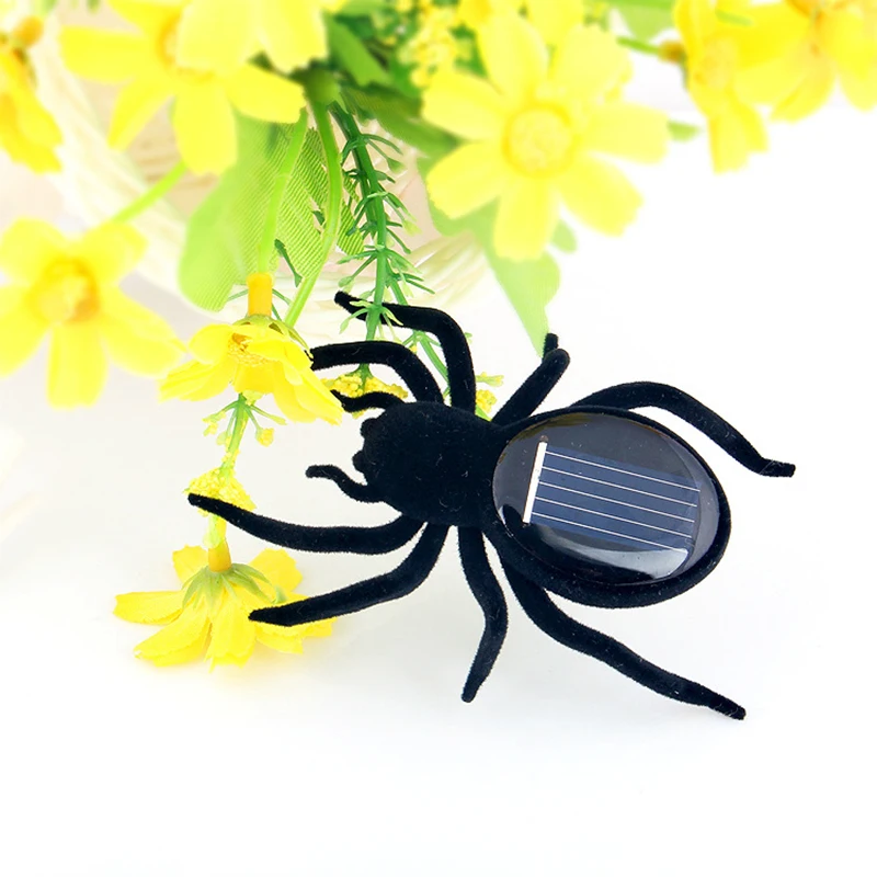5 стилей мини Новинка Малыш солнечной энергии ed паук таракан Мощность Робот жук Кузнечик обучающий гаджет игрушка для детей