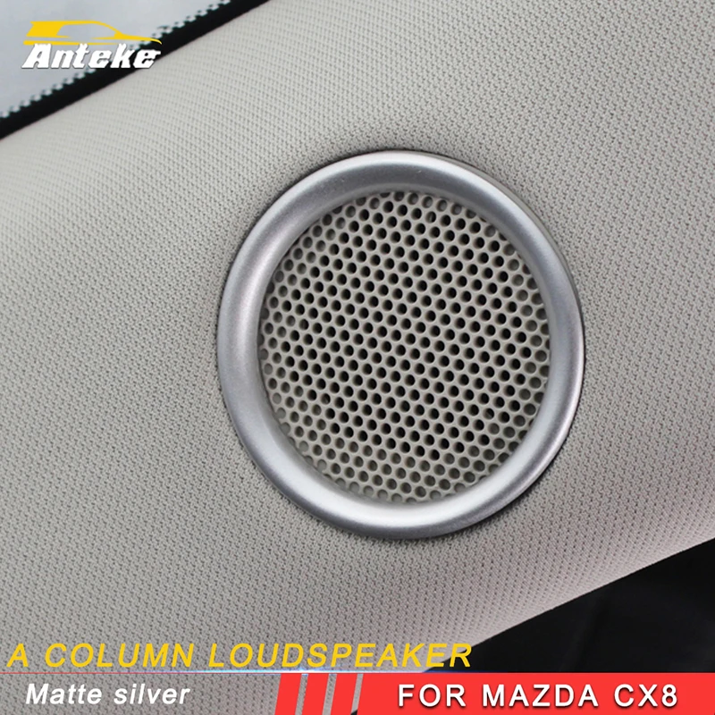 

ANTEKE Auto Car A column loudspeaker frame trim Sticker Cover Accessories For Mazda CX8 CX-8 2018