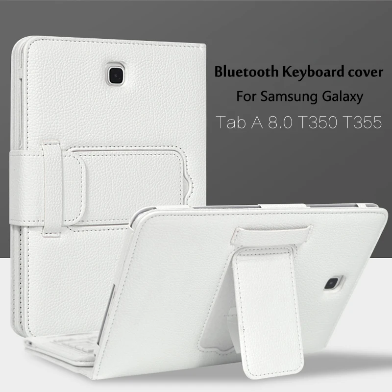 Wireless Bluetooth Keyboard +PU Leather Cover Protective Smart Case For Samsung Galaxy Tab A 8.0 Inch Tablet T350 T355 P350 Wireless Bluetooth Keyboard +PU Leather Cover Protective Smart Case For Samsung Galaxy Tab A 8.0 Inch Tablet T350 T355 P350