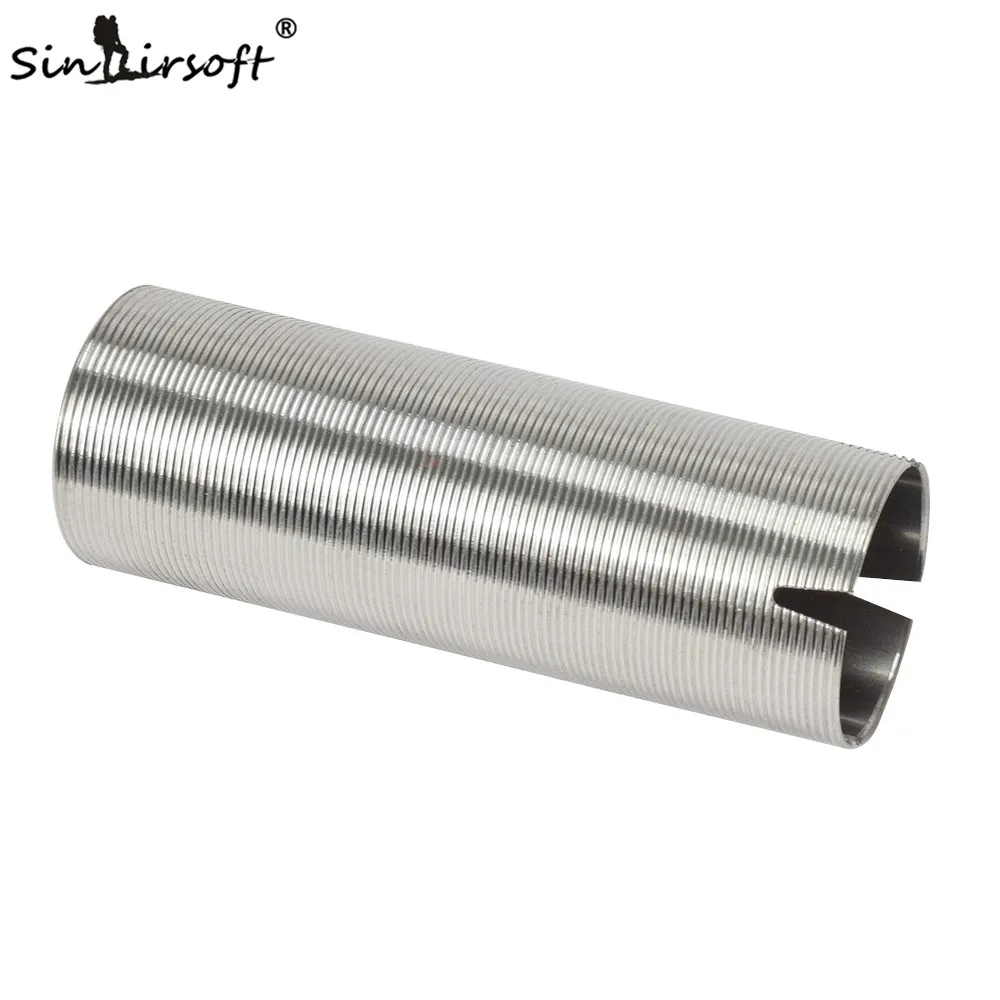 SINAIRSOFT Horizotal Thread Stainless Steel Cylinder Type-3 for 55-509 Airsoft AEG Gearbox smooth inner SA0302